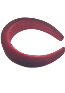 Wilma - Wine 45mm Padded Hairband