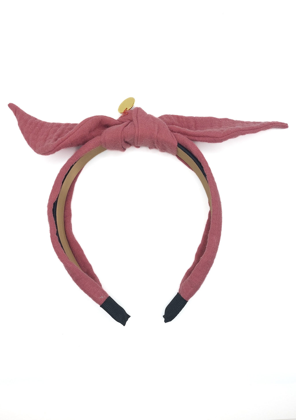Harriet - Blush Pink Muslin Knot Hairband