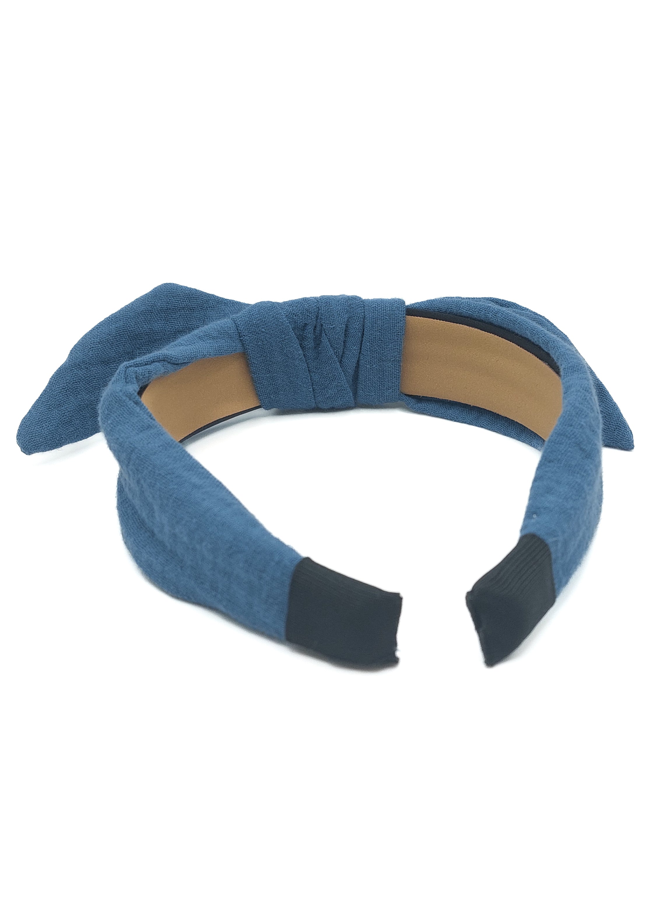 Harriet - French Navy Muslin Knot Hairband