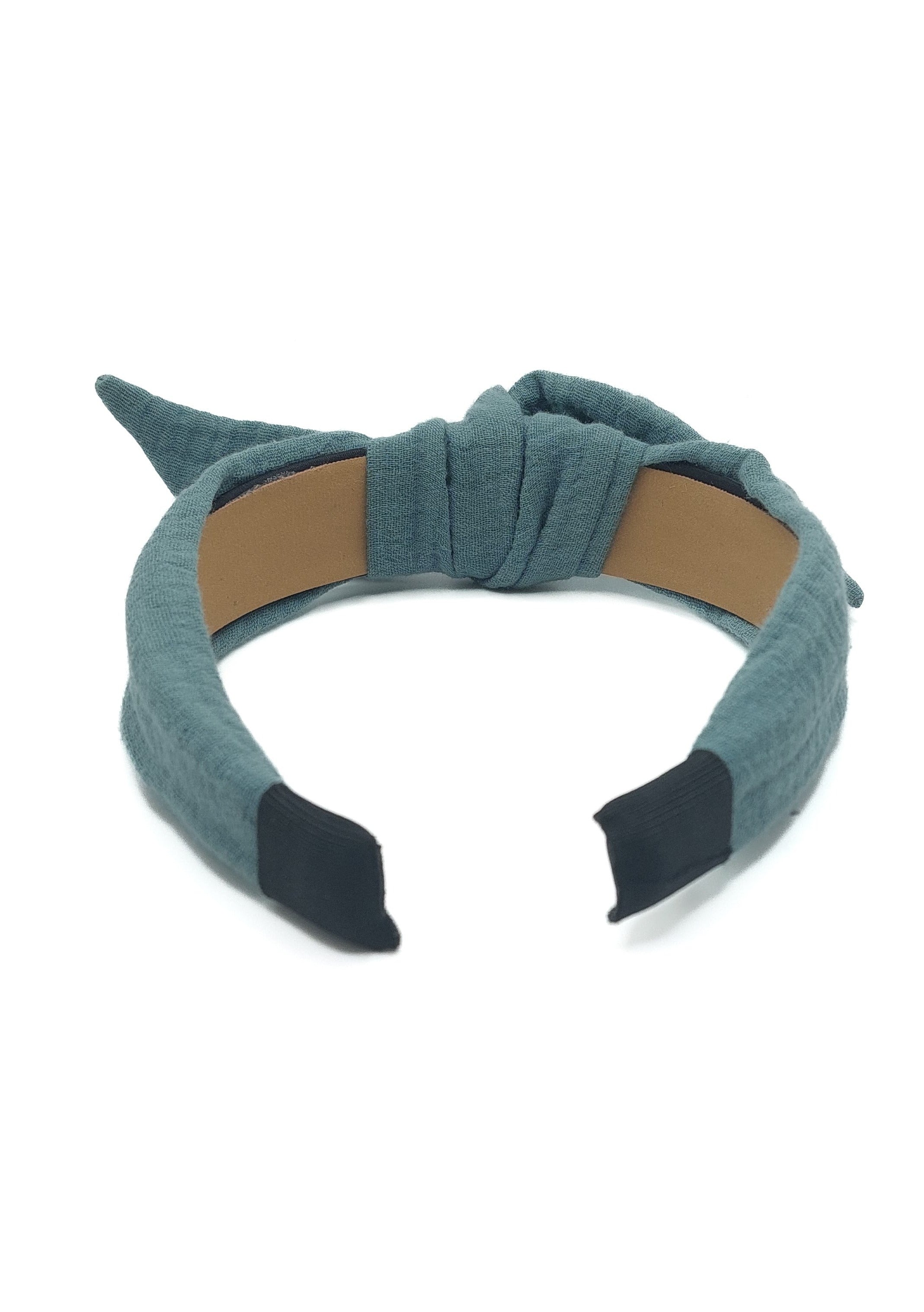 Harriet - Teal Muslin Knot Hairband