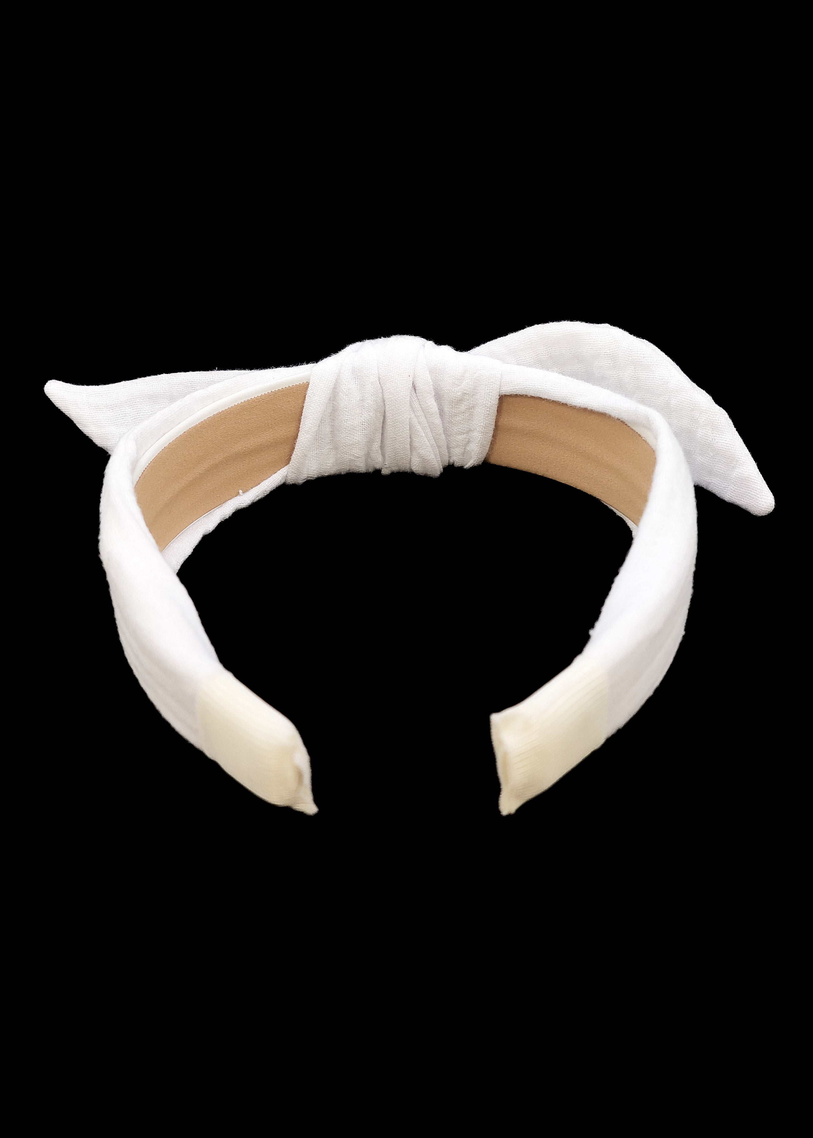 Harriet - White Muslin Knot Hairband