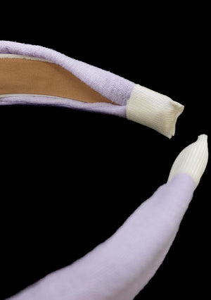 Harriet - Lavender Muslin Knot Hairband