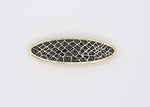 Nova - Black Oval Honeycomb Barrette