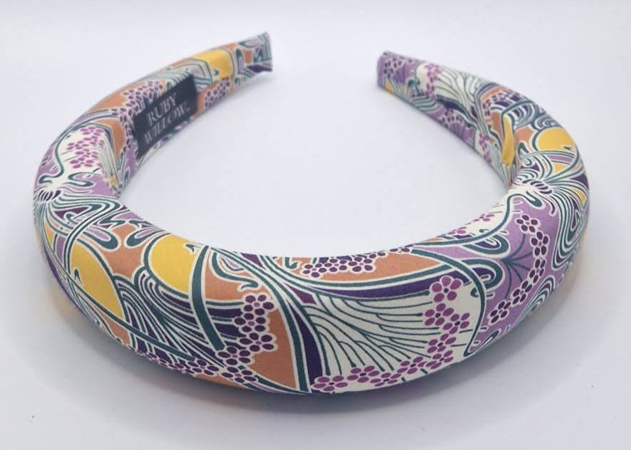 Emmeline - Ianthe Lilac Padded Hairband