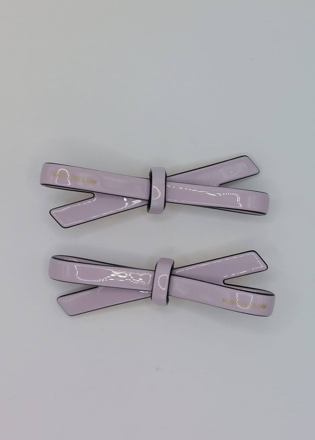 Bella - Lilac Bow Acetate Crocodile Clip