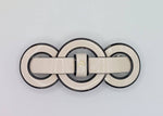 Denise - Cream/Black Acetate Barrette