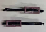 Joanna - Navy & Plum Buckle Hair Slides