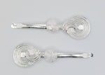 Josephine - Silver Circles Hair Slides