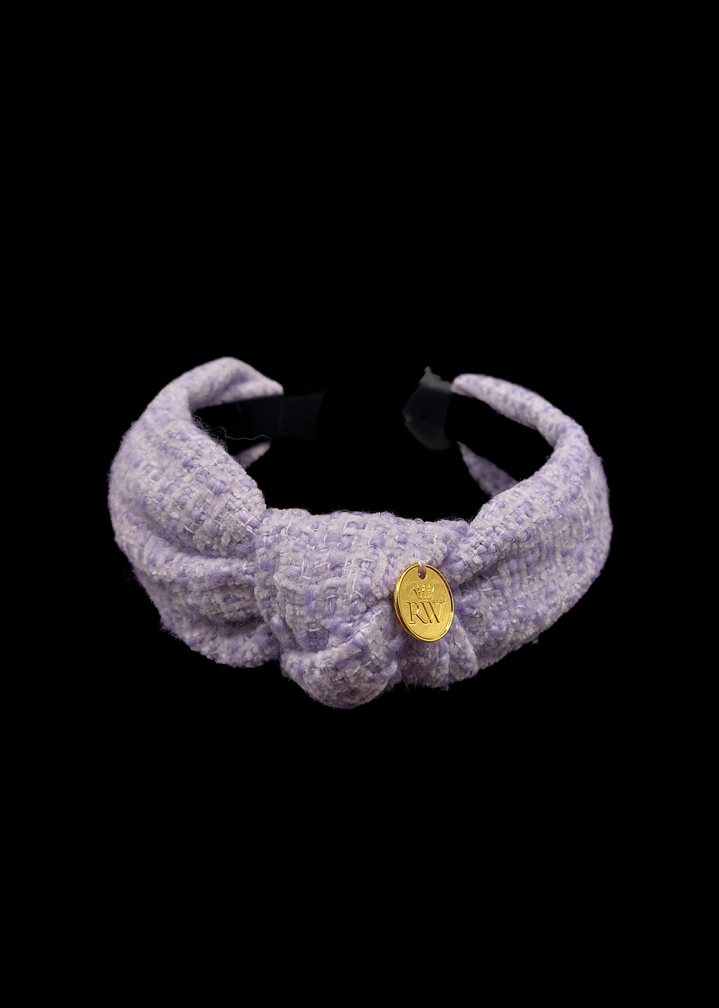 Monica - Lilac Tweed Knot Hairband