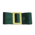 Francesca - Hunter Green Buckle Hair Clip - Clip B