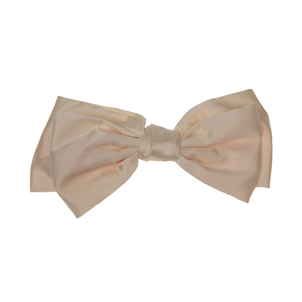Lola - Cream Satin Bow
