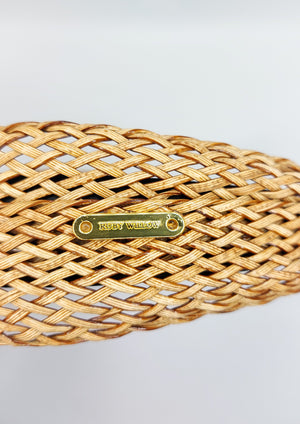 Orianna - Camel Woven Rattan Twist Hairband
