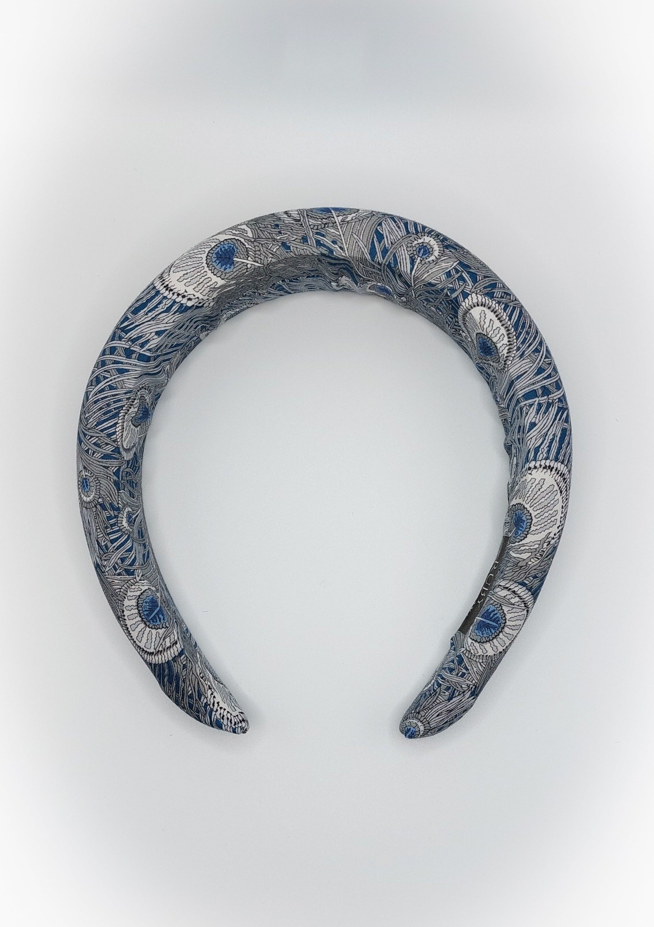 Charlotte - Hera Peacock Blue Padded Hairband