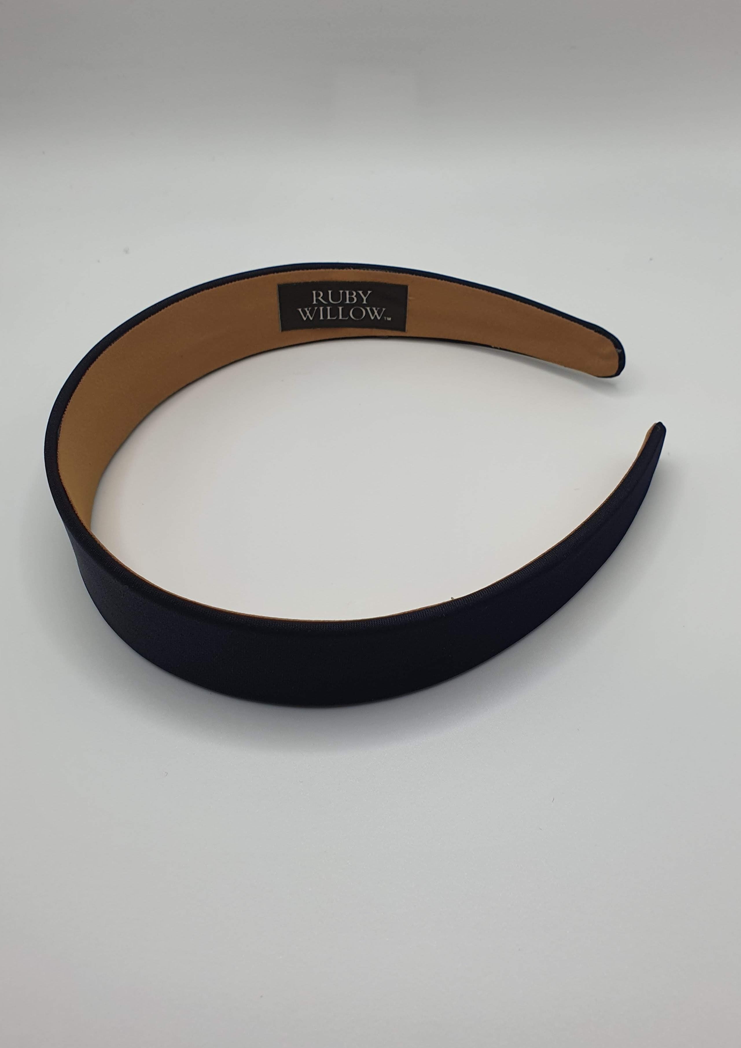 Stephanie - Navy Satin Hairband