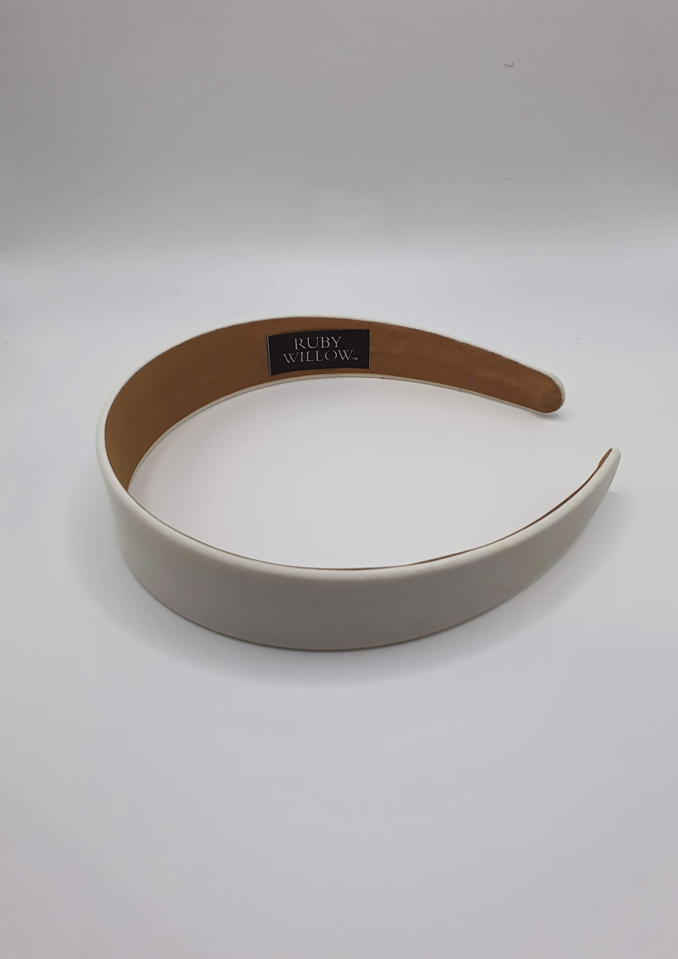 Stephanie - White Satin Hairband