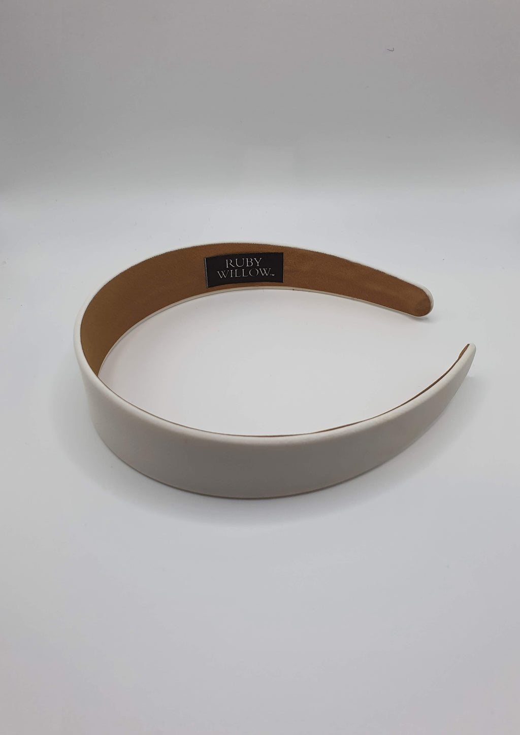 Stephanie - White Satin Hairband