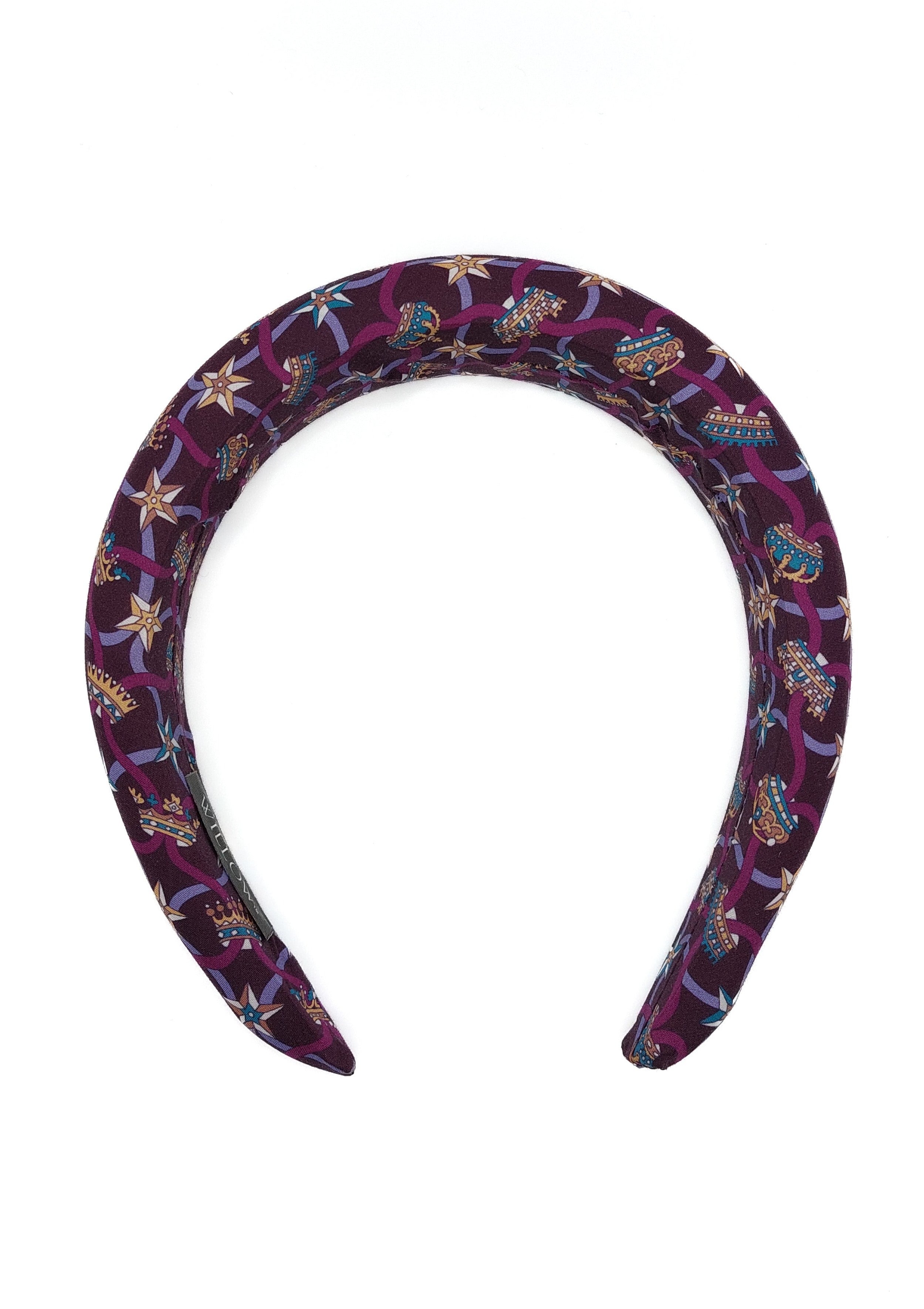 Charlotte - Windsor Purple Padded Hairband