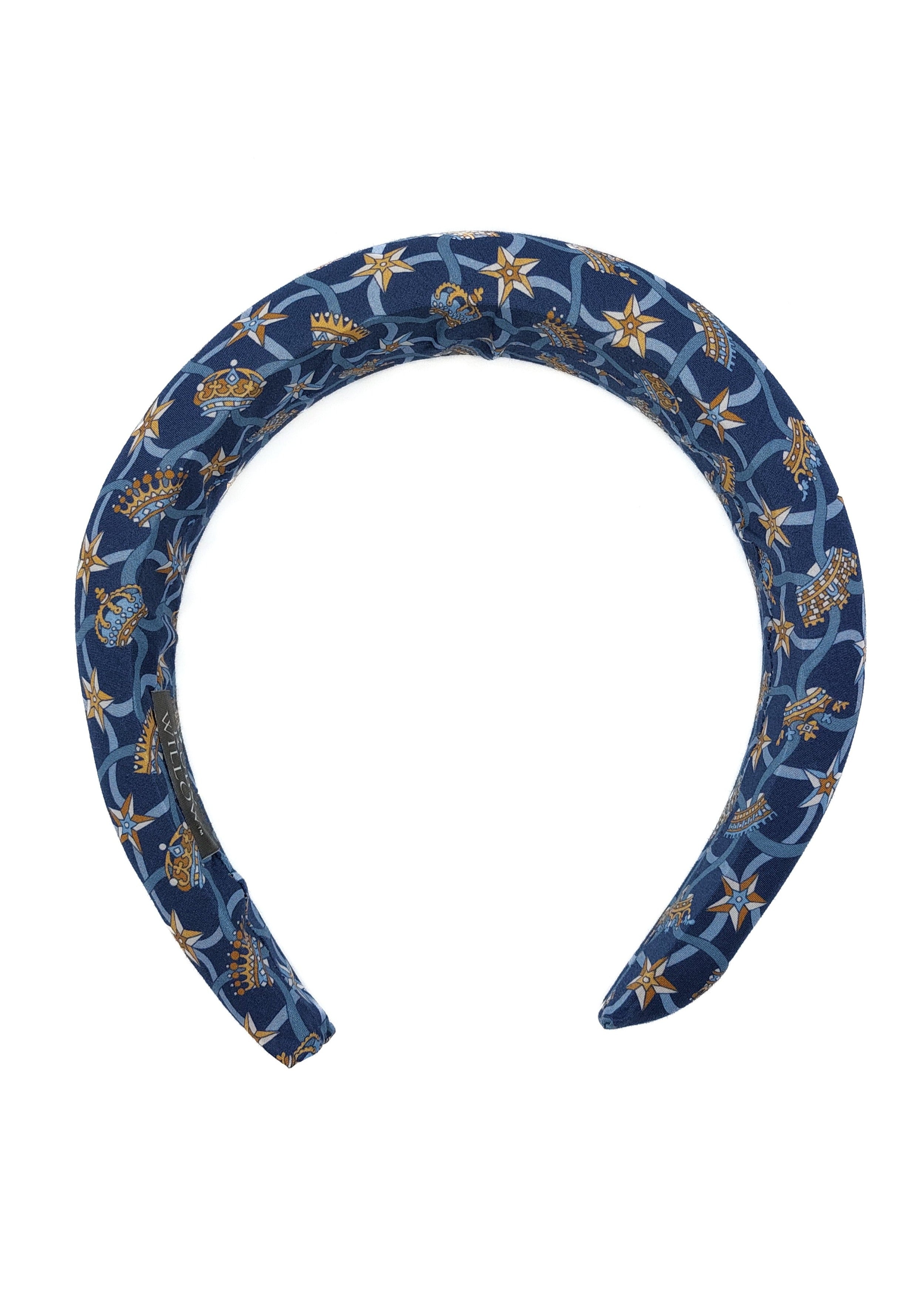 Charlotte - Windsor Dark Blue Padded Hairband