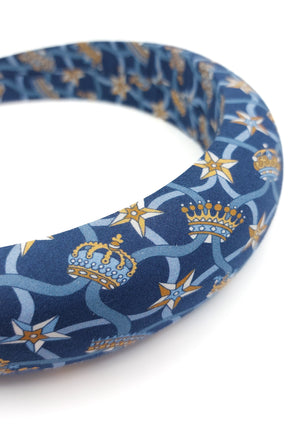 Charlotte - Windsor Dark Blue Padded Hairband