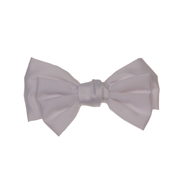 Sadie - White Satin Bow