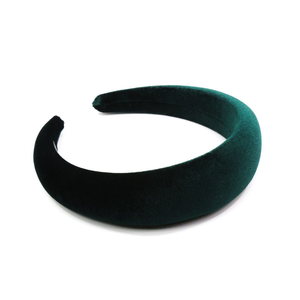 Danielle - Hunter Green Velvet Hairband 4cm