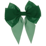 Suzy - Emerald Green Chiffon Bow