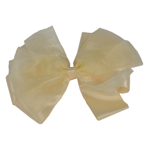 Lily - Cream Ribbon Bow