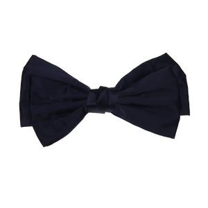 Lola - Navy Satin Bow