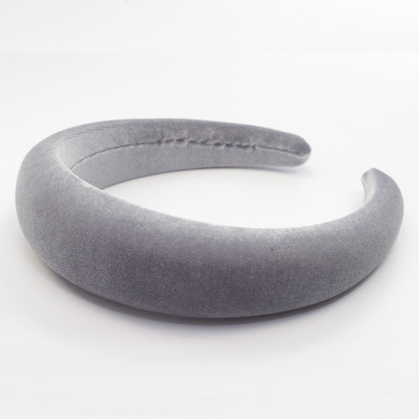 Danielle - Silver Velvet Hairband 4cm