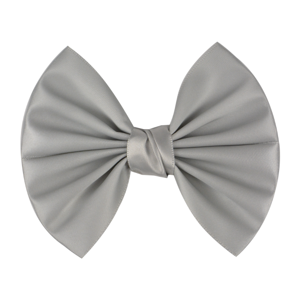 Betsy - Silver Grey Satin Bow