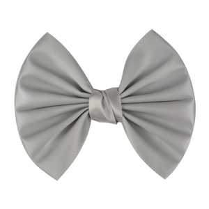 Betsy - Silver Grey Satin Bow