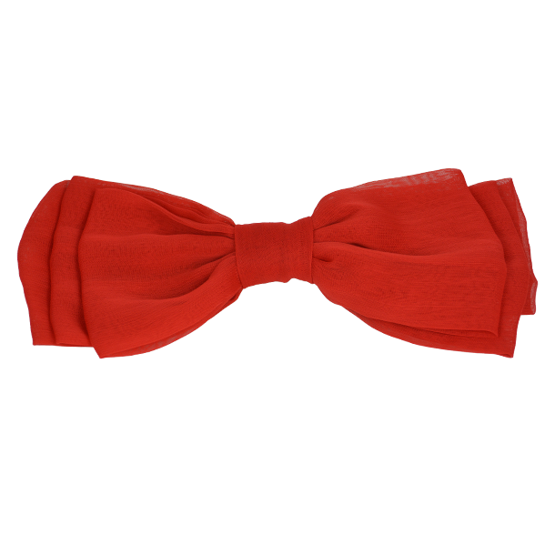 Mollie - Bright Red Chiffon Bow