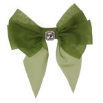 Suzy - Lime Green Chiffon Bow