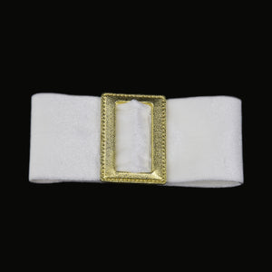 Francesca - Ivory Velvet Buckle Hair Clip - Clip B