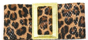 Francesca - Animal Suede Buckle Hair Clip - Clip A