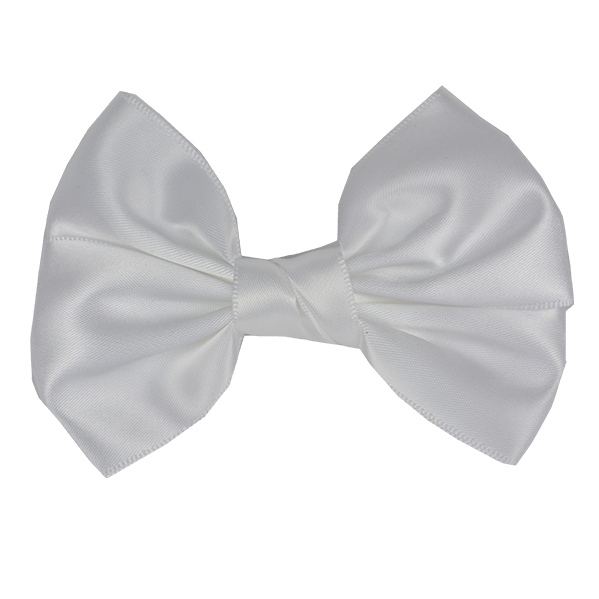 Betsy - White Satin Bow