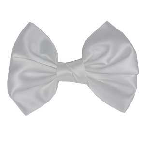 Betsy - White Satin Bow