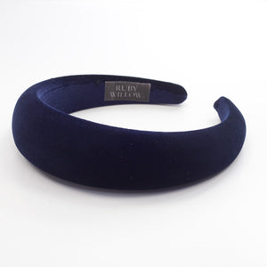 Danielle - Navy Velvet Hairband 4cm