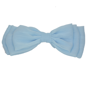 Mollie - Ice Blue Chiffon Bow