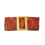 Francesca - Red Peacock Buckle Hair Clip - Clip B