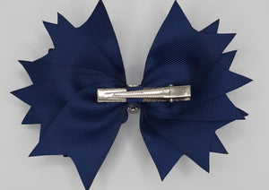 Chantelle - Navy Medium Ribbon Bow