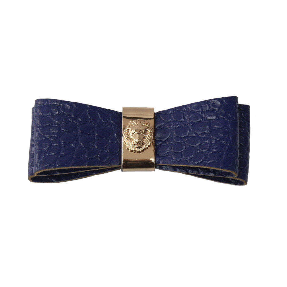 Panache Martina - Navy Leather Bow