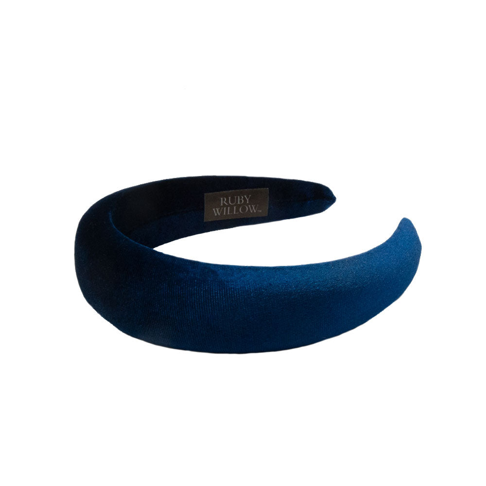 Danielle - Teal Velvet Hairband 4cm