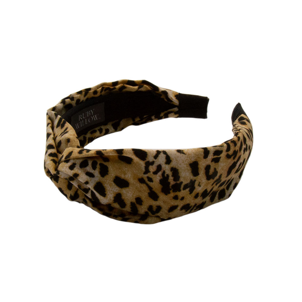 Farah - Leopard Print Twist Hairband