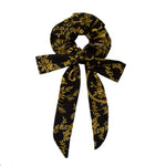 Consuela - Marie Antoinette Black/Gold Scrunchie With Ties