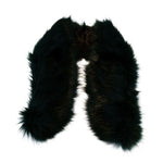 Noelle - Hunter Green Large Faux Fur Collar