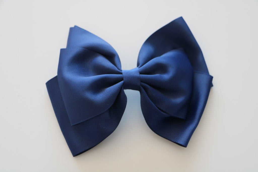 Navy Triple Bow