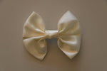 Betsy - Cream Satin Bow