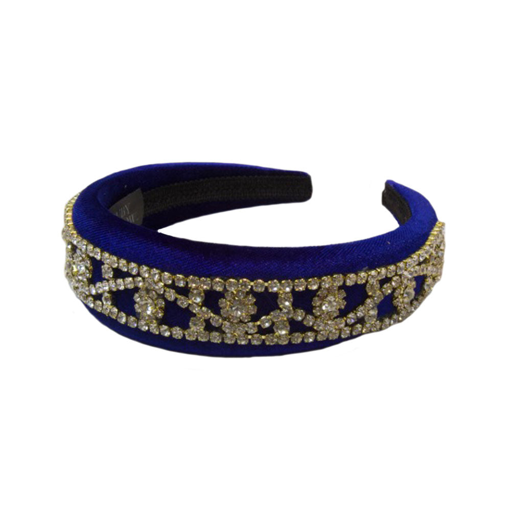 Marcella - Royal Blue Gold Chain Hairband