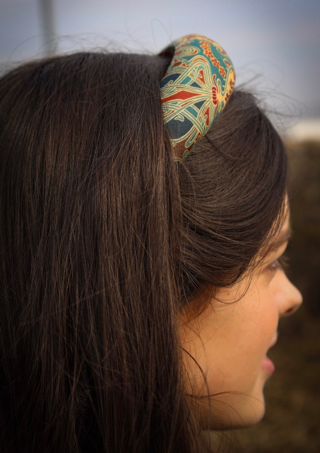 Charlotte - Ianthe Brown Padded Hairband